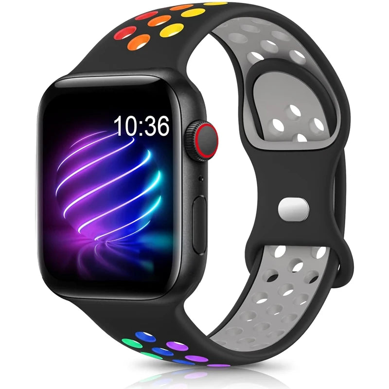 Siliconenn Sportbandje voor Apple Watch – afbeelding 49