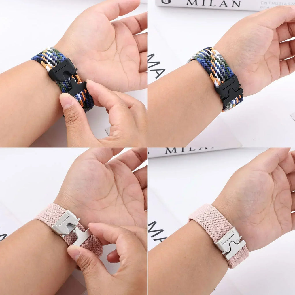 Gevlochten nylon Bandje voor Apple Watch – afbeelding 4
