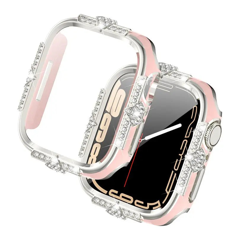 Tweekleurig Apple Watch-hoesje met diamantlook voor Apple Watch – afbeelding 6