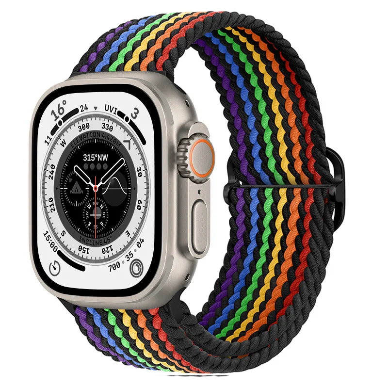 Gevlochten nylon Loop Bandje voor Apple Watch – afbeelding 30