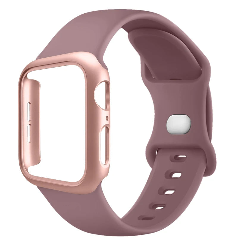 Siliconenn Bandje + Hoesje voor Apple Watch – afbeelding 3