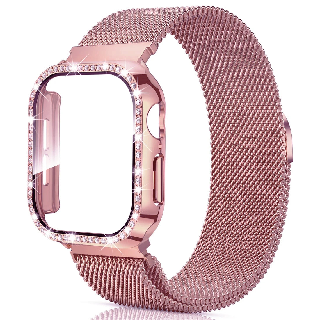Milanese Mesh Bandje + Hoesje voor Apple Watch – afbeelding 15