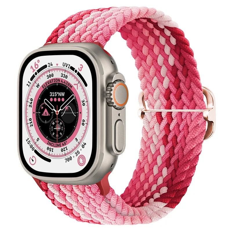 Gevlochten nylon Loop Bandje voor Apple Watch – afbeelding 13