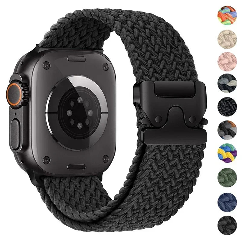 Gevlochten nylon Bandje voor Apple Watch – afbeelding 1