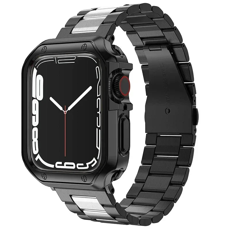 TPU Beschermhoes + Metalen bandje voor Apple Watch – afbeelding 7