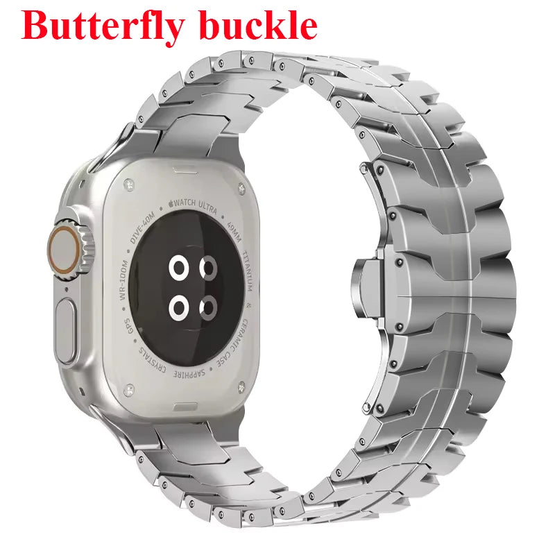 Roestvrij Stalen Armband voor Apple Watch – 42/44/45/46/49mm | Series 3-11, SE & Ultra 1/2/3