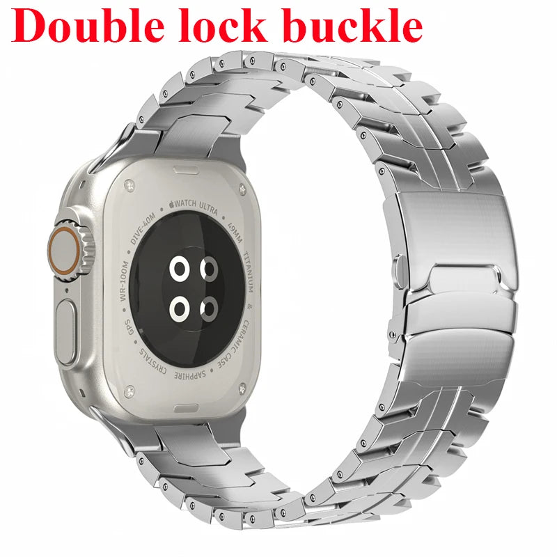 Roestvrij Stalen Armband voor Apple Watch – 42/44/45/46/49mm | Series 3-11, SE & Ultra 1/2/3