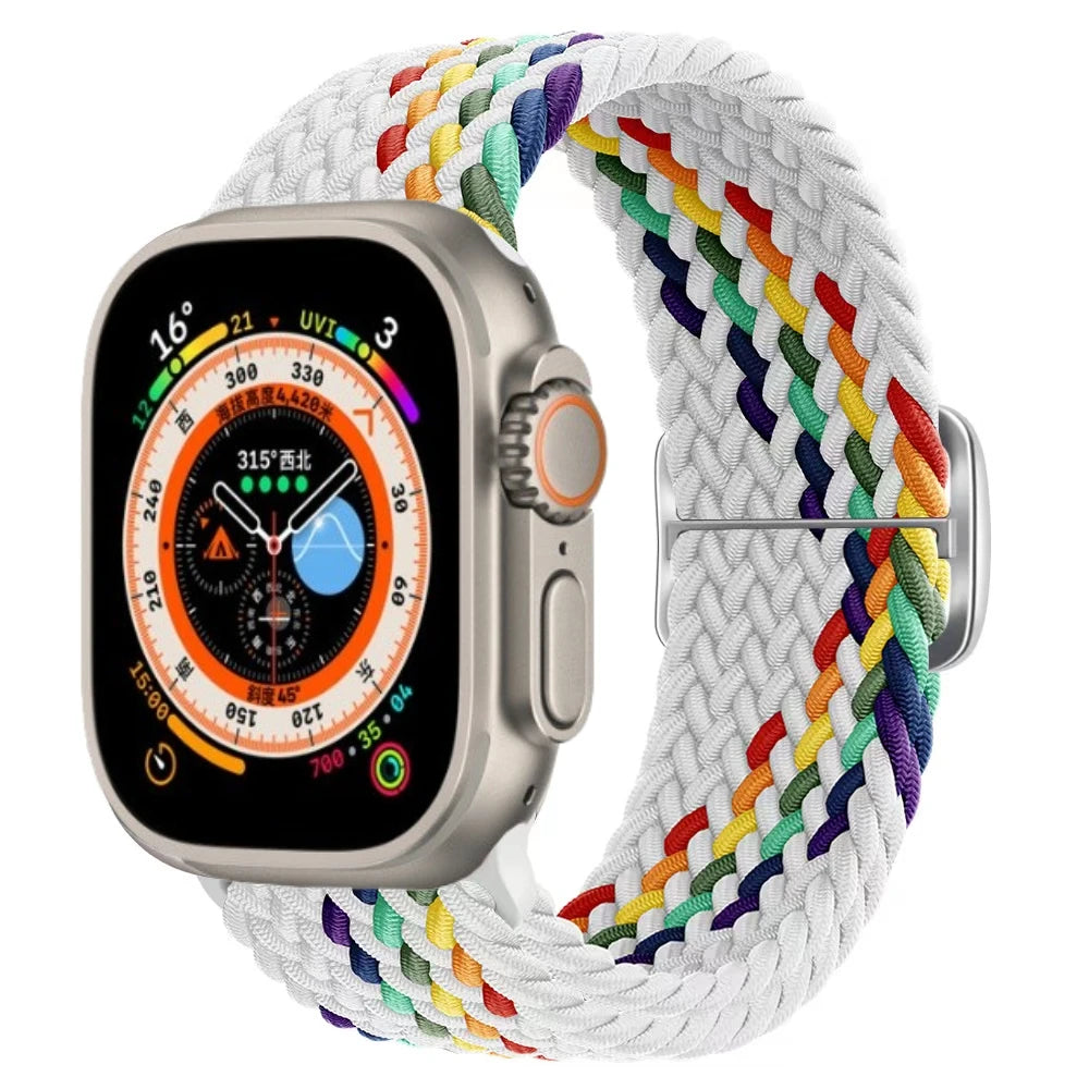 Gevlochten nylon Loop Bandje voor Apple Watch – afbeelding 42