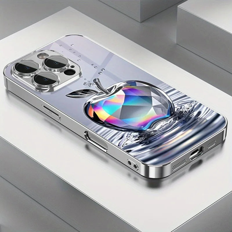 Aurora Diamant Waterdruppel Telefoonhoesje voor iPhone 11 t/m 17 Pro Max – afbeelding 1