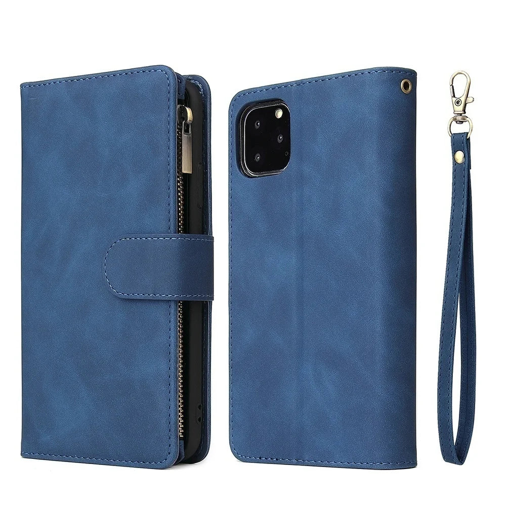Leren Portemonnee Hoesje voor iPhone – Kaarthouder & Magnetische Sluiting – afbeelding 7