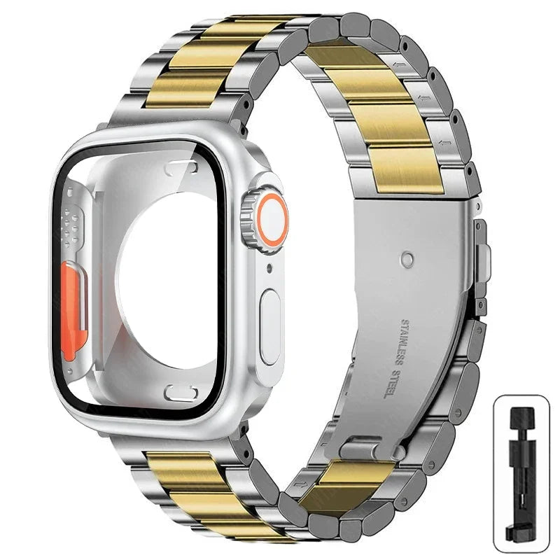 Metalen bandje + Volledig Beschermhoesje voor Apple Watch – afbeelding 18