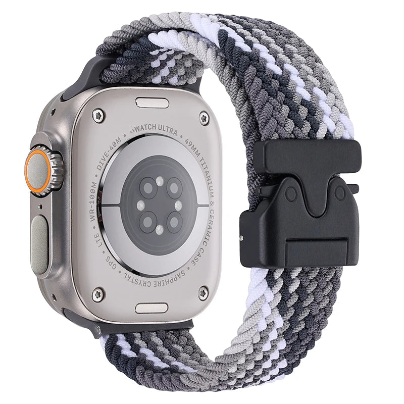 Gevlochten nylon Bandje voor Apple Watch – afbeelding 29