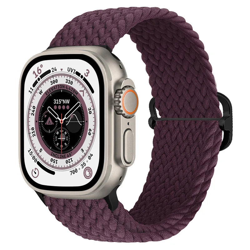 Gevlochten nylon Loop Bandje voor Apple Watch – afbeelding 16