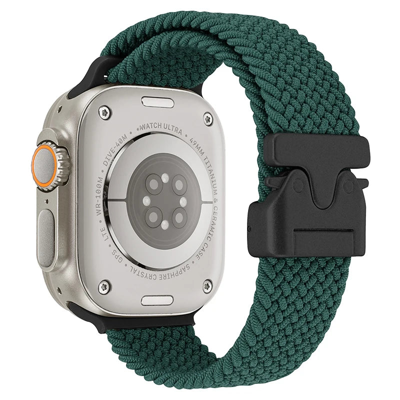 Gevlochten nylon Bandje voor Apple Watch – afbeelding 23