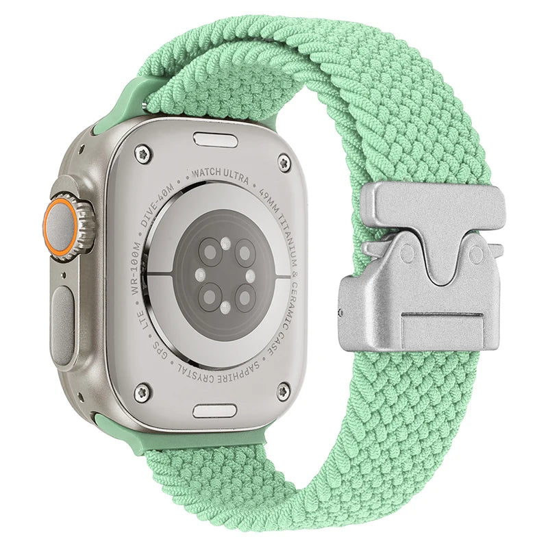 Gevlochten nylon Bandje voor Apple Watch – afbeelding 26