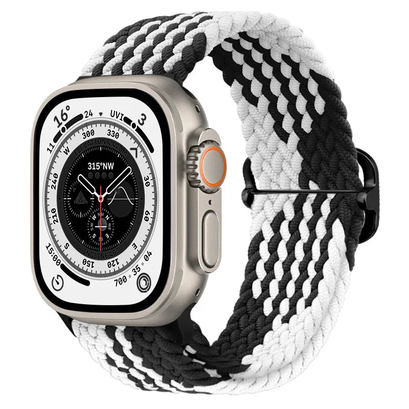 Gevlochten nylon Loop Bandje voor Apple Watch – afbeelding 39