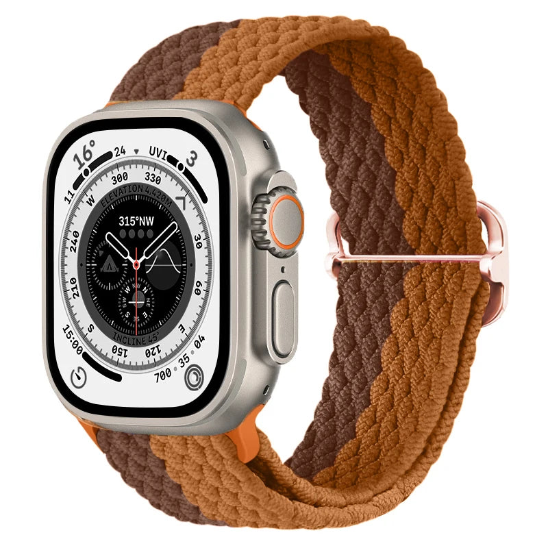 Gevlochten nylon Loop Bandje voor Apple Watch – afbeelding 56
