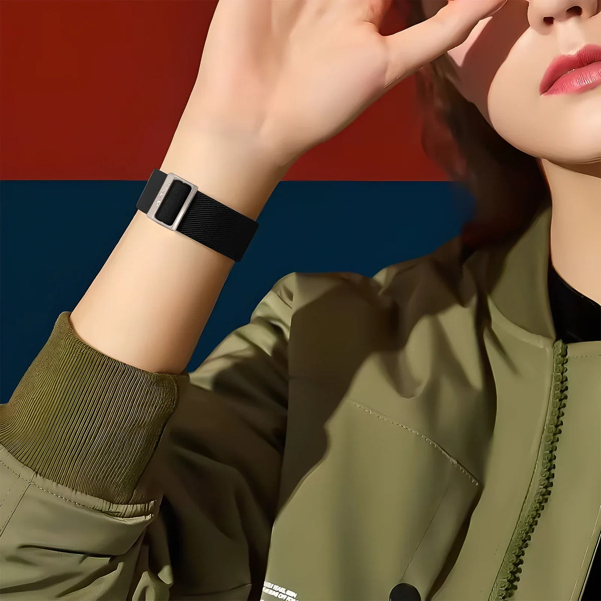 Breed Nylon Bandje voor Apple Watch – afbeelding 5