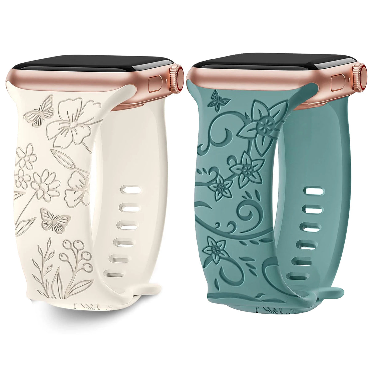 Gegraveerd Siliconen Bandje voor Apple Watch – 40/41/42/44/45/46/49mm | Series 7-11, SE & Ultra 2/3