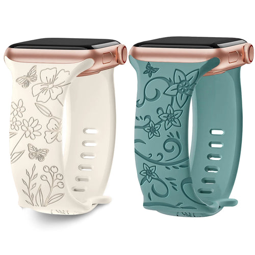 Gegraveerd Siliconen Bandje voor Apple Watch – 40/41/42/44/45/46/49mm | Series 7-11, SE & Ultra 2/3