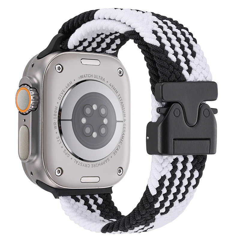 Gevlochten nylon Bandje voor Apple Watch – afbeelding 15