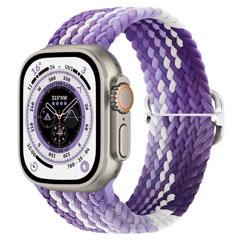 Gevlochten nylon Loop Bandje voor Apple Watch – afbeelding 40