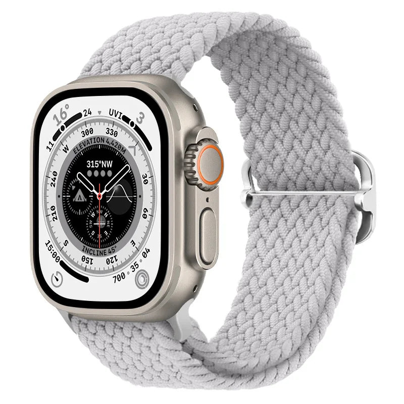 Gevlochten nylon Loop Bandje voor Apple Watch – afbeelding 18
