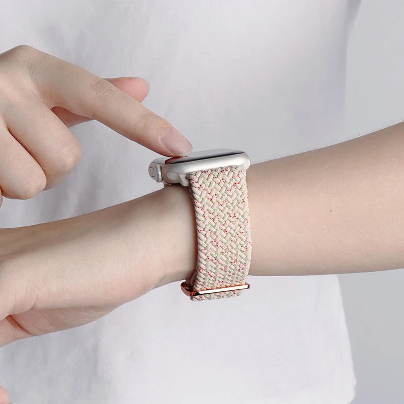 Gevlochten nylon Loop Bandje voor Apple Watch – afbeelding 5