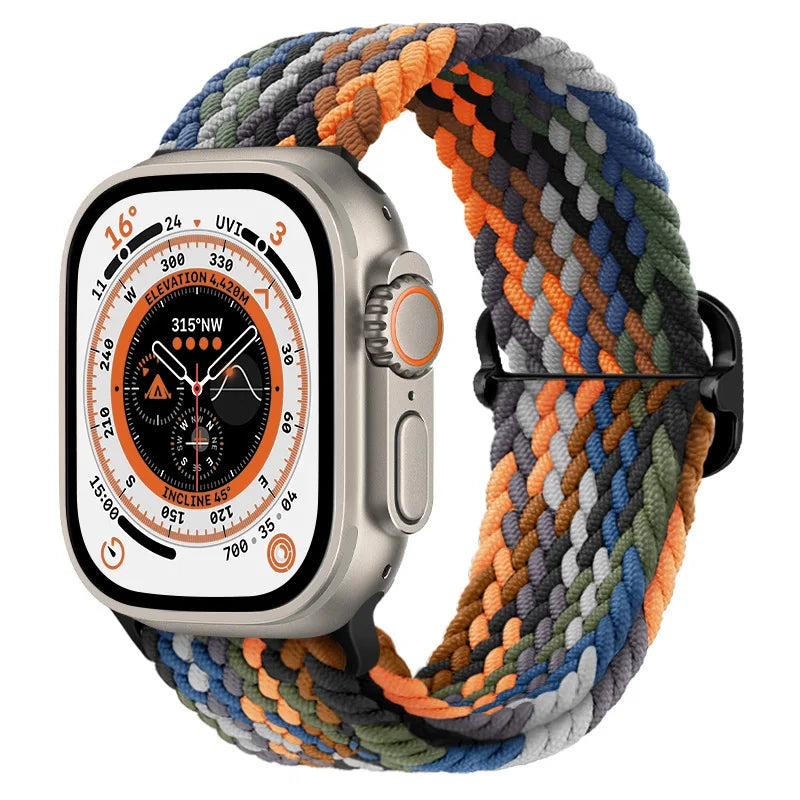 Gevlochten nylon Loop Bandje voor Apple Watch – afbeelding 8