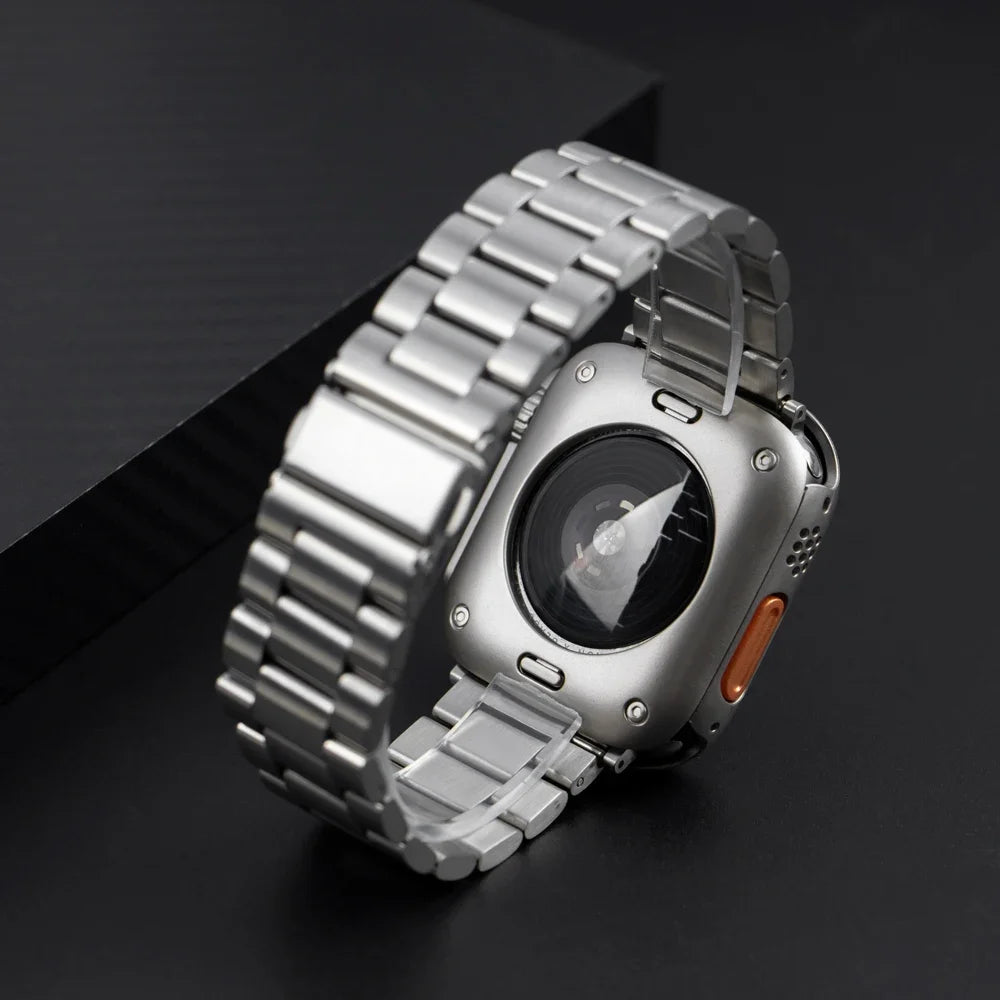 Metalen bandje + Volledig Beschermhoesje voor Apple Watch – afbeelding 3