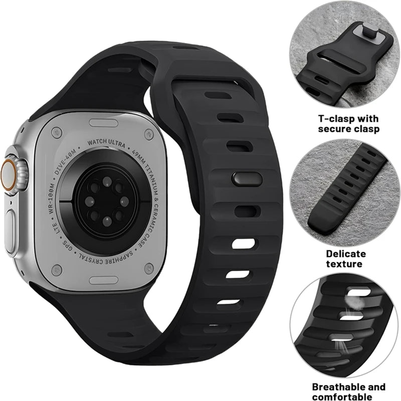 Siliconenn Bandje voor Apple Watch – afbeelding 2