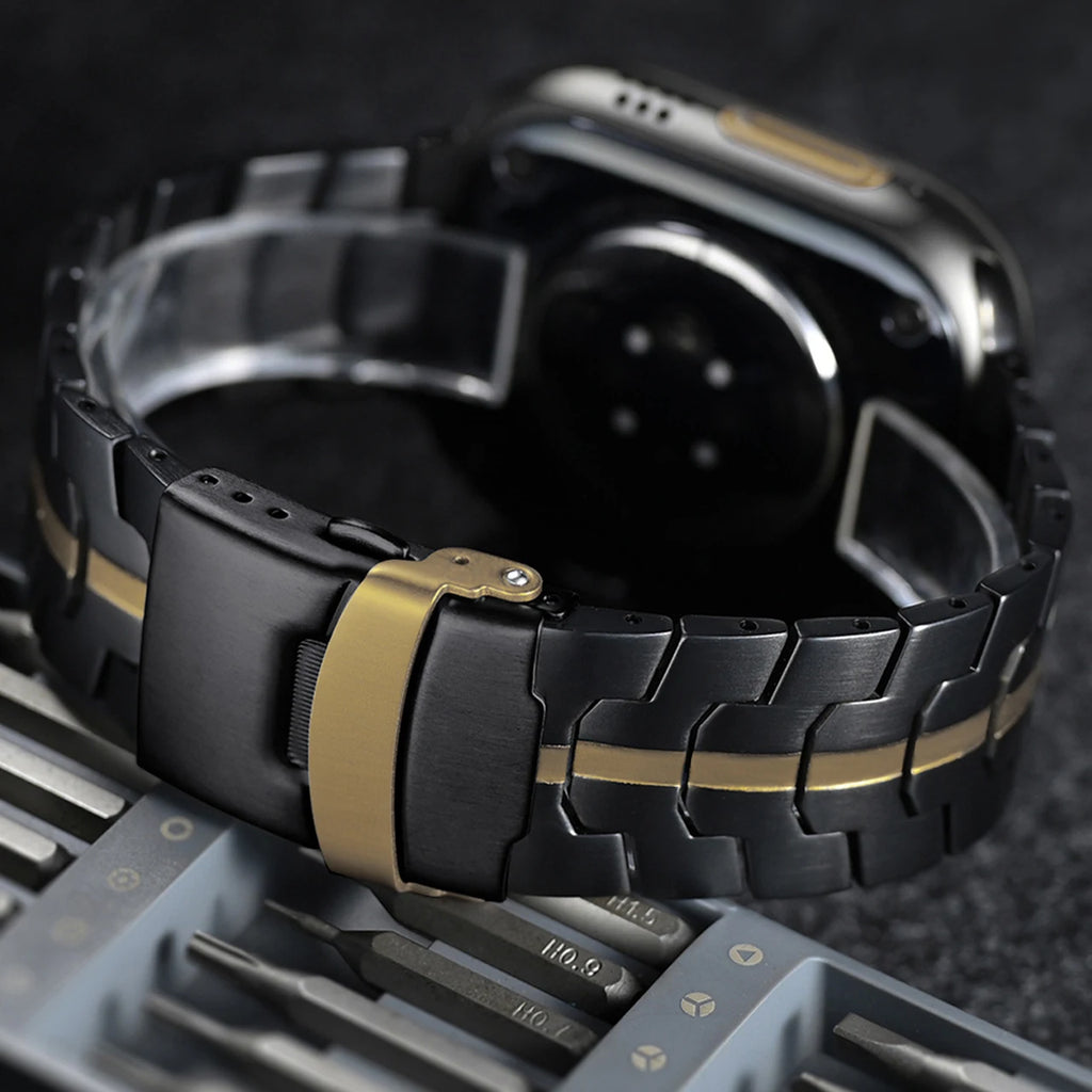 Roestvrij Stalen Armband voor Apple Watch – 42/44/45/46/49mm | Series 3-11, SE & Ultra 1/2/3