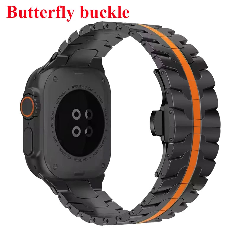 Roestvrij Stalen Armband voor Apple Watch – 42/44/45/46/49mm | Series 3-11, SE & Ultra 1/2/3