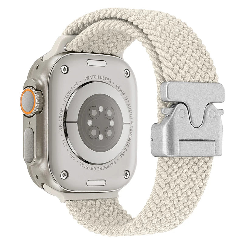 Gevlochten nylon Bandje voor Apple Watch – afbeelding 19