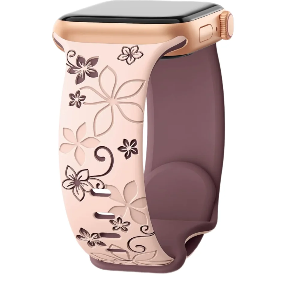 Gegraveerd Siliconen Bandje voor Apple Watch – 40/41/42/44/45/46/49mm | Series 5-11, SE & Ultra