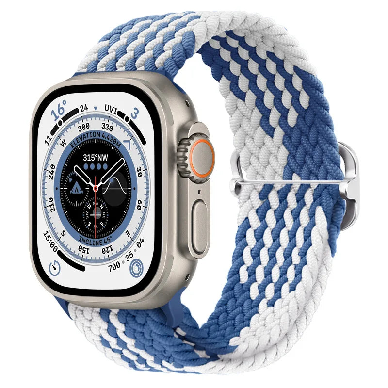 Gevlochten nylon Loop Bandje voor Apple Watch – afbeelding 9