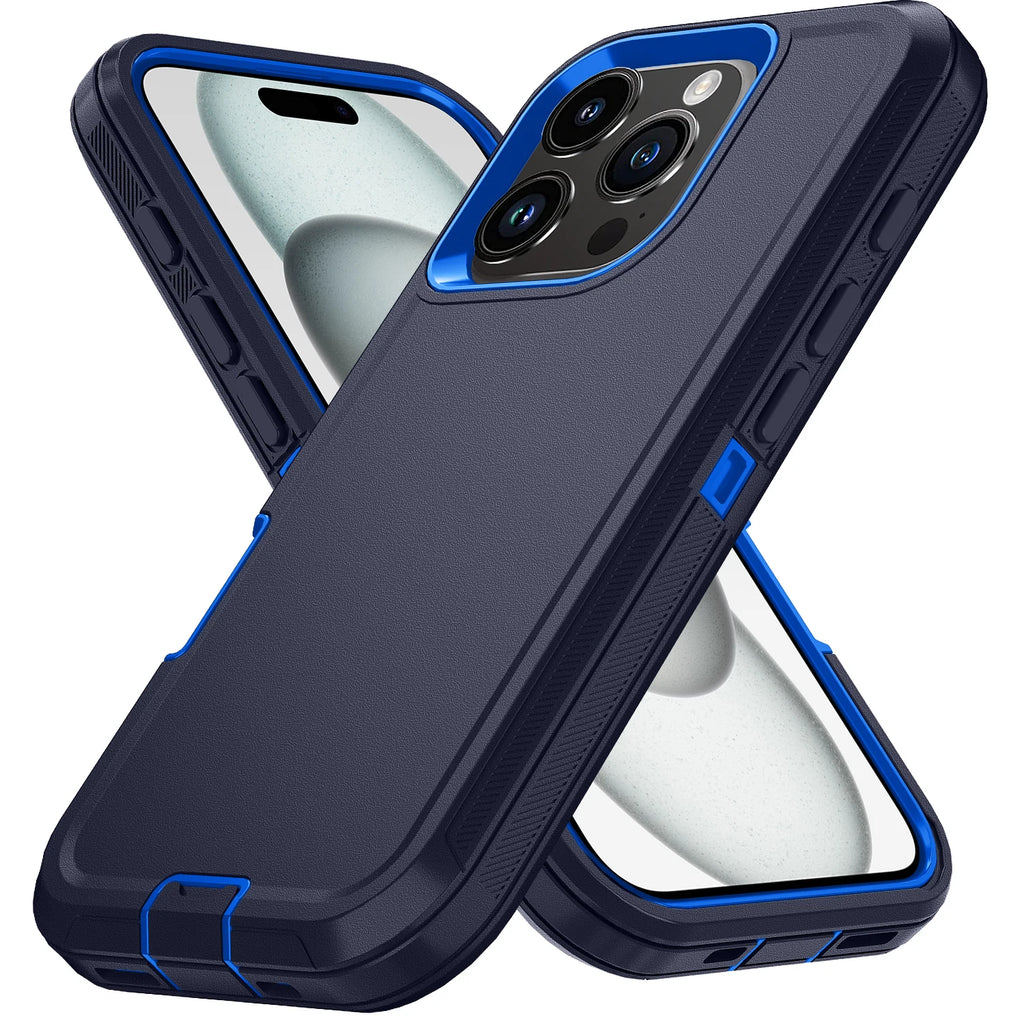 Pantser Schokbestendig Stofdicht Hoesje voor iPhone 11-16 Pro Max – afbeelding 1