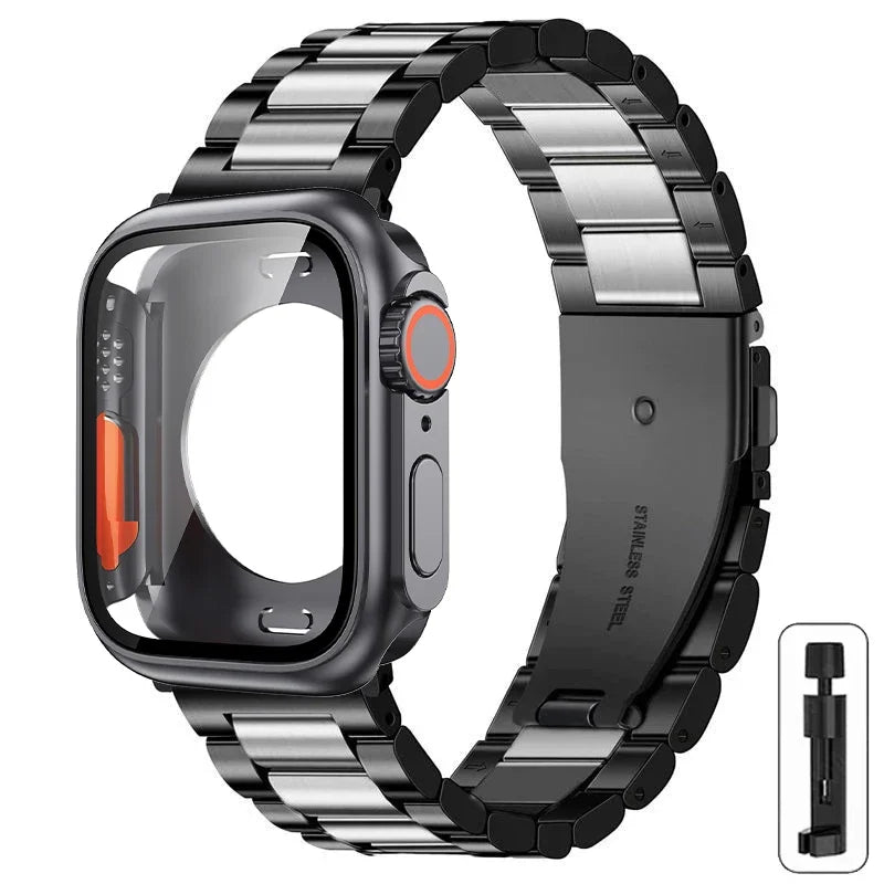 Metalen bandje + Volledig Beschermhoesje voor Apple Watch – afbeelding 31