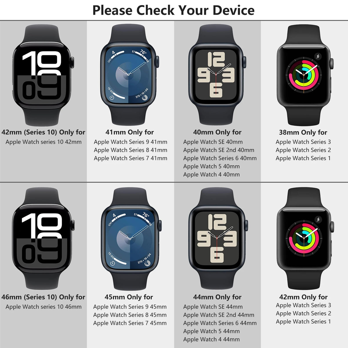 Siliconenn Bandje + Hoesje voor Apple Watch – afbeelding 2