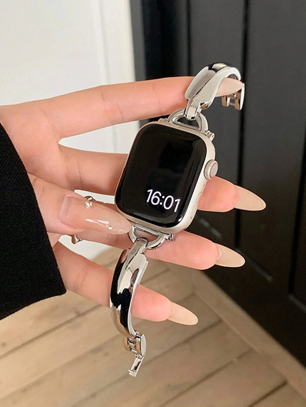 Slanke Roestvrijstalen Bandje voor Apple Watch – afbeelding 5