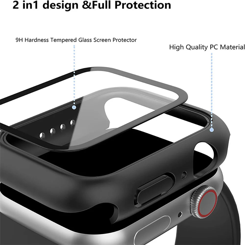 Apple Watch-hoesje met gehard glas voor Apple Watch – afbeelding 2