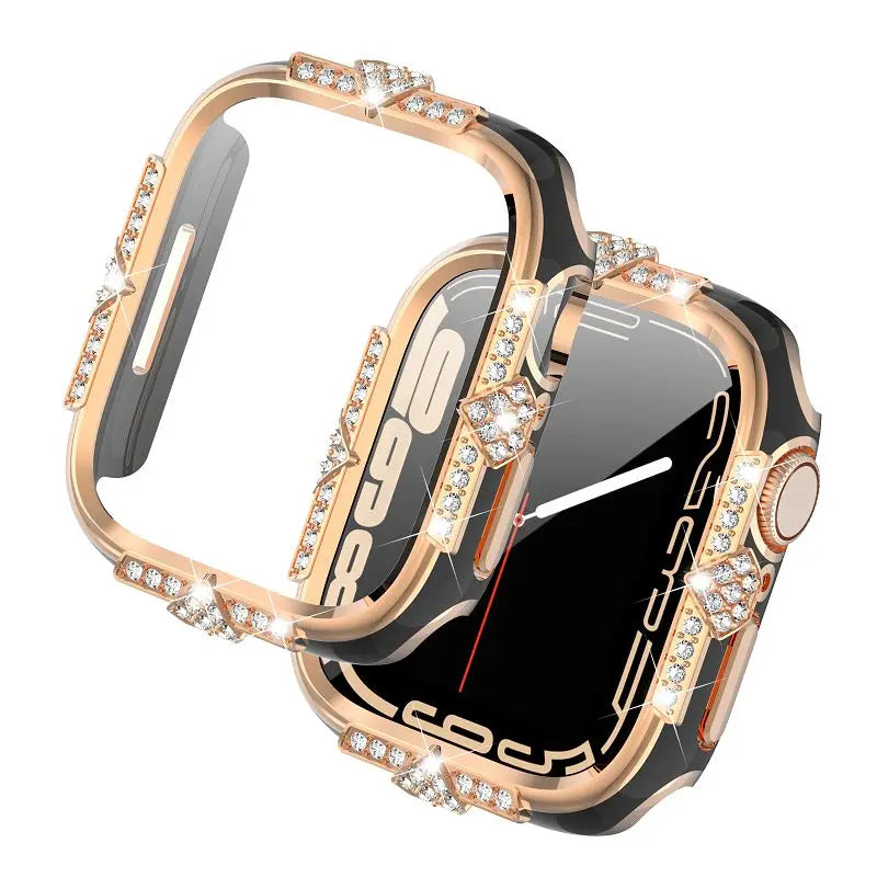Tweekleurig Apple Watch-hoesje met diamantlook voor Apple Watch – afbeelding 9
