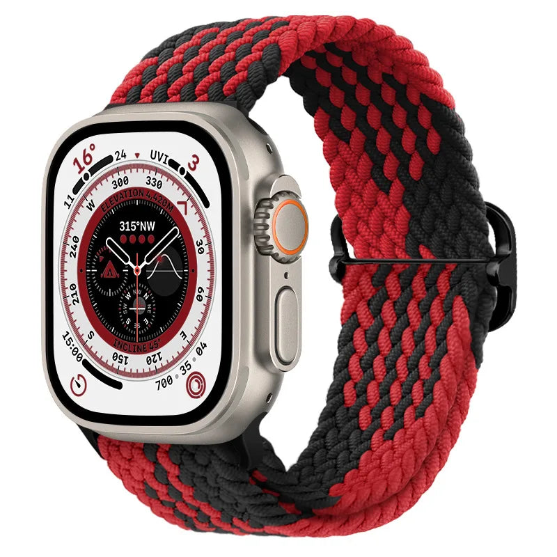 Gevlochten nylon Loop Bandje voor Apple Watch – afbeelding 25