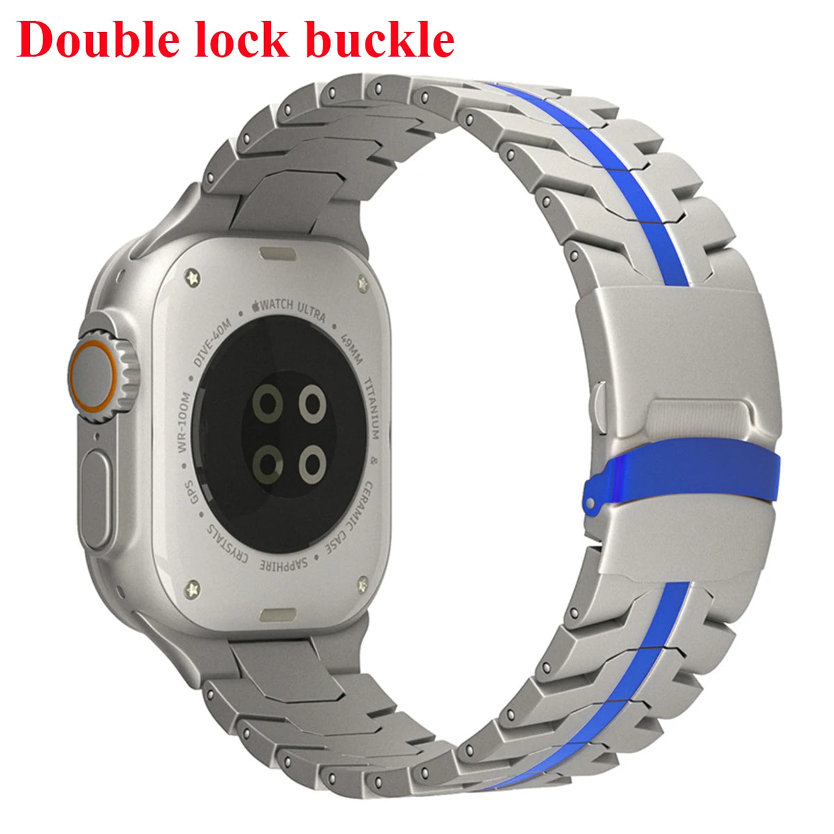 Roestvrij Stalen Armband voor Apple Watch – 42/44/45/46/49mm | Series 3-11, SE & Ultra 1/2/3
