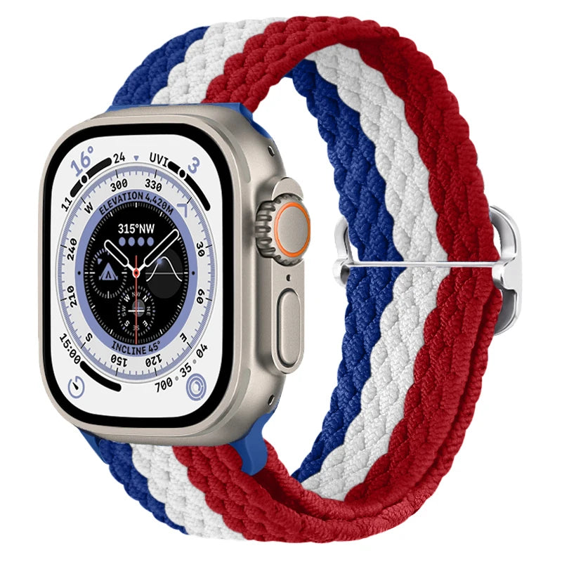 Gevlochten nylon Loop Bandje voor Apple Watch – afbeelding 36