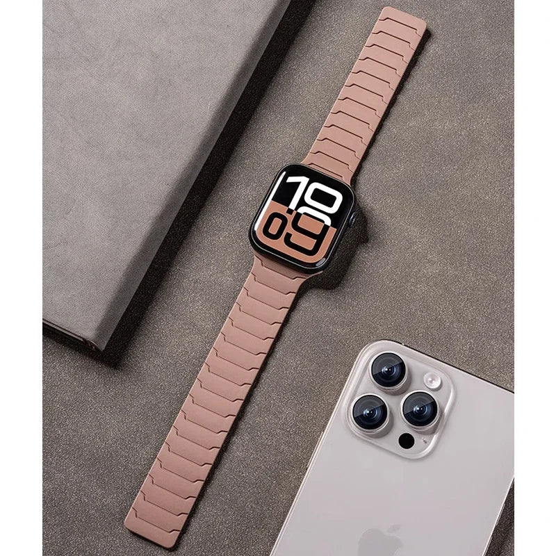 Magnetische Siliconenn Bandje voor Apple Watch – afbeelding 3