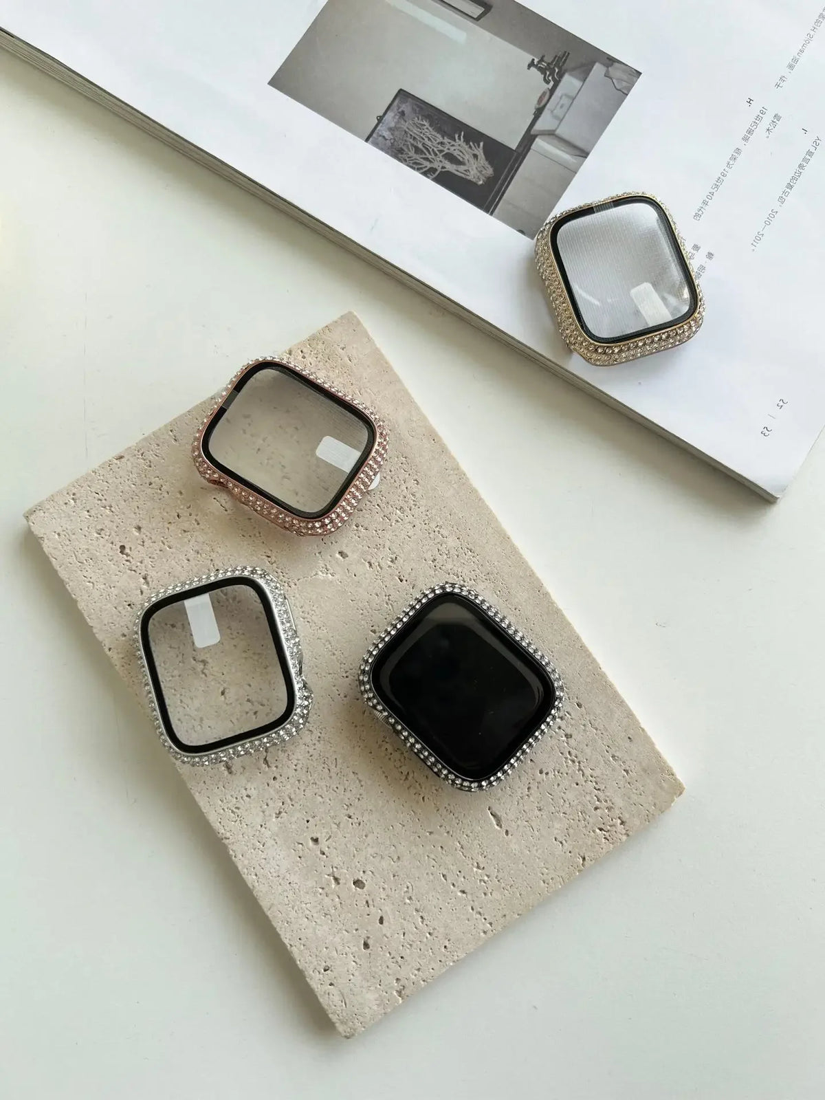 Strass Apple Watch-hoesje met gehard glas voor Apple Watch – afbeelding 5