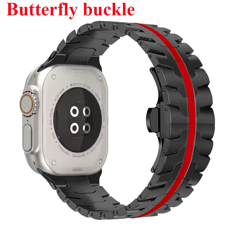 Roestvrij Stalen Armband voor Apple Watch – 42/44/45/46/49mm | Series 3-11, SE & Ultra 1/2/3