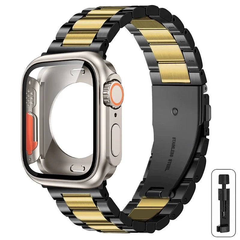 Metalen bandje + Volledig Beschermhoesje voor Apple Watch – afbeelding 26