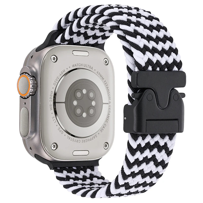 Gevlochten nylon Bandje voor Apple Watch – afbeelding 28